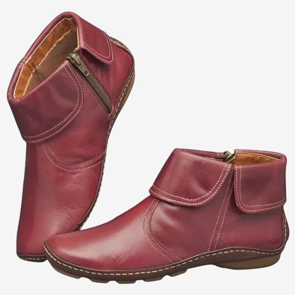 Theodora | Chic læder ankelstøvler