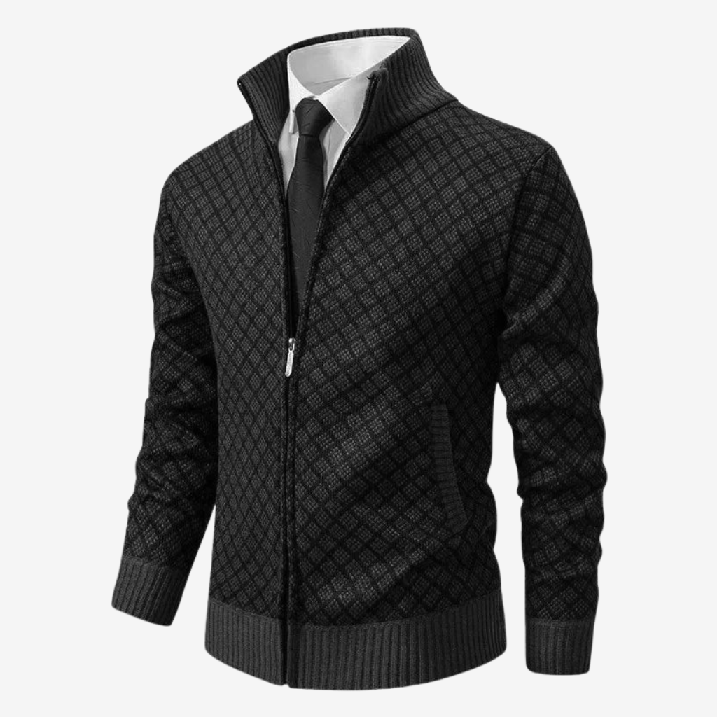 Henrik™ | Elegant cardigan med lynlås