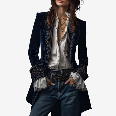 Nuria™ | Elegant Velourjakke